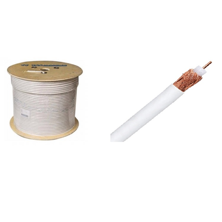 Cablu coaxial rg6 cu/cu (1+96) - tambur/300m