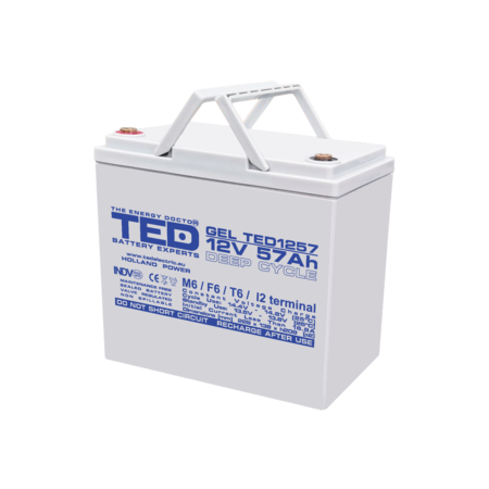 Deep cycle battery agm 57ah 12v