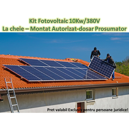 Chint Set sistem fotovoltaic pentru persoane juridice 10kw 380 v - la cheie - montat autorizat prosumator