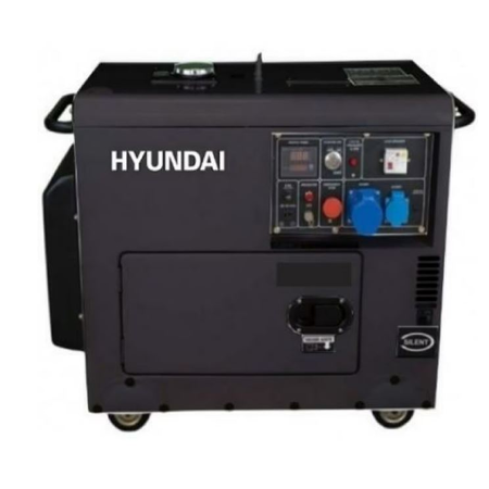 Generator de curent monofazat cu motor diesel hyundai dhy8601se