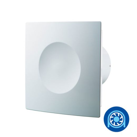 Blauberg Ventilator axial diam 100mm cu valva antiretur, rulment Blauberg Hi-Fi 100