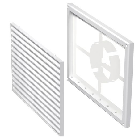 Vents Grila pvc rectangulara cu stut reglabil 100-150, dimensiuni 229x221mm