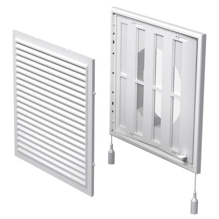 Grila ventilatie cu jaluzele actionate mecanic, diam 150mm