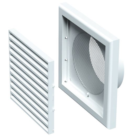 Vents Grila ventilatie 154x154mm cu manson diam 100mm