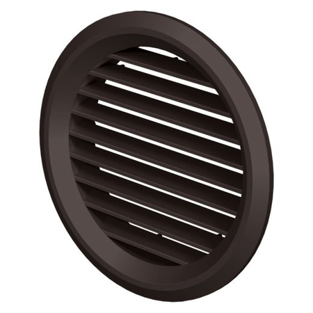 Vents grila pvc maro, plasa antiinsecte, diam 125 mm