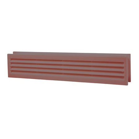 Grila ventilatie dubla de usa 80x429mm maro