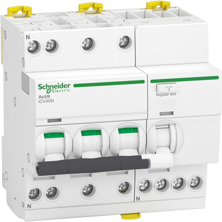 Siguranta automata tetrapolara diferentiala 4P/AC 32A/0,3MA RCBO