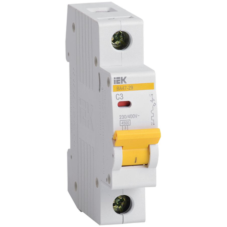 Iek Siguranta automata mcb va47-29 1p 3a 4,5ka curba c