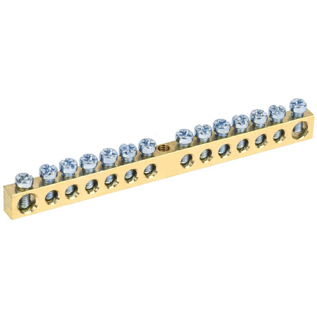 Neutral bus bars with Izolators 6x9mm 14/1 (14 groups /fixture on the center)