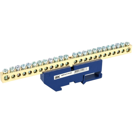 Neutral bus bar with DIN-Izolator SHNI-8x12-24-D-S