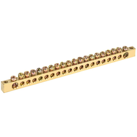 Neutral bus bars with Izolators 6x9mm 20/2 (20 groups /fixture at the edges)