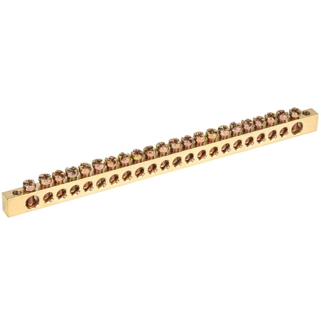 Neutral bus bars with Izolators 6x9mm 22/2 (22 groups/fixture at the edges)