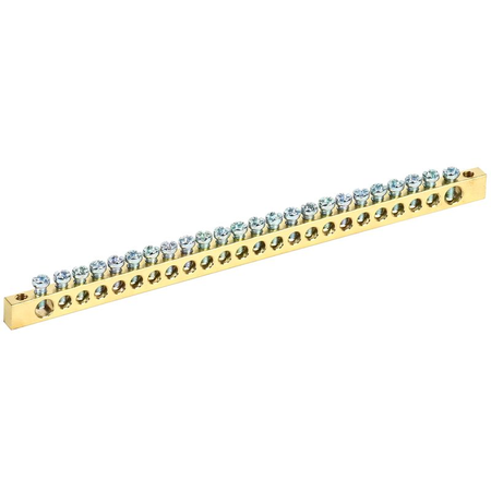 Neutral bus bars with Izolators 6x9mm 24/2 (24 groups/fixture at the edges)