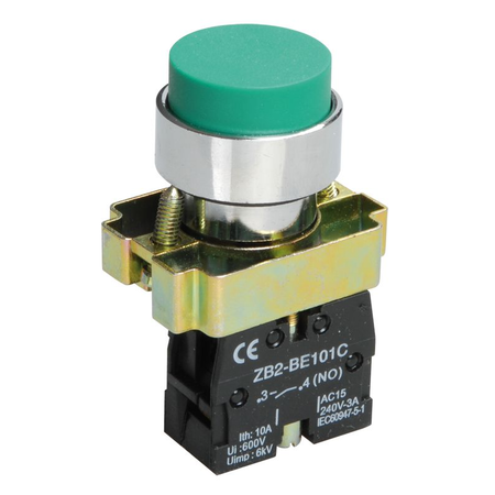 Control buton LAY5-BL31 without bias lighting verde 1C