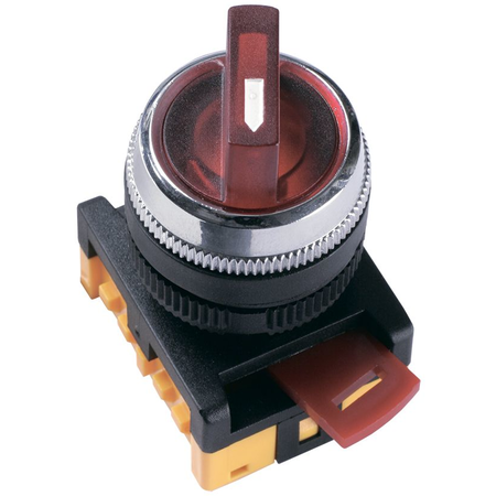 Selector ANCLR-22-3 pentru 3 fixed positions red neon /240V I-O 1c+1r