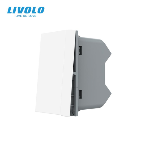 Modul intrerupator mecanic simplu, cap scara / cap cruce, 1m roz