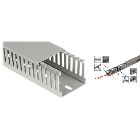 Canal cablu perforat 40x40mm