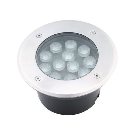 Spot pardoseala din inox led 9w lumina rece