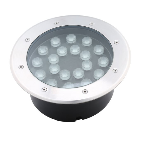 Spot pardoseala din inox led 18w lumina rece