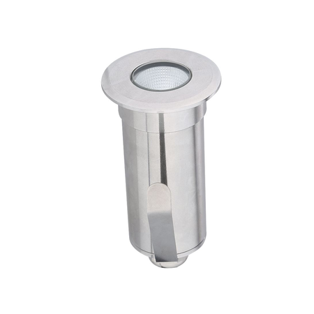 Spot pardoseala din inox LED 3W lumina calda 230v