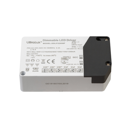 SURSA DIMABILA 0-10V DC, PWM, POTENTIOMETRU 100K PENTRU LED 50W 700-1200MA