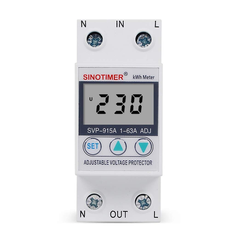 Releu digital de protectie tensiune 63A SVP-915A ecran digital LED