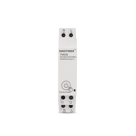 Comutator wifi temporizat digital monofazat de la distanta c 110v 220v 16a 18mm