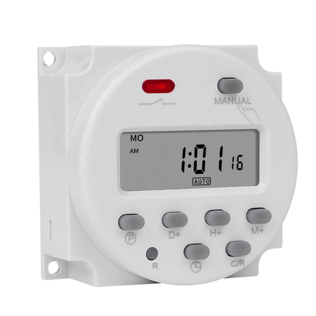 Timer programabil interval de 1 secundÄƒ 220v temporizator lcd intrerupator digital 7 zile saptamanal cn101s