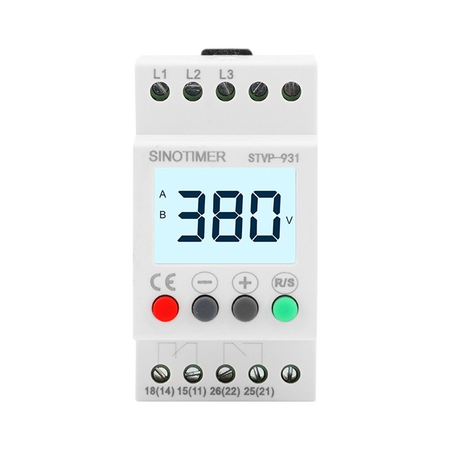 Voltmetru TRIFAZIC monitor tensiune 300-490V/AC STVP-931