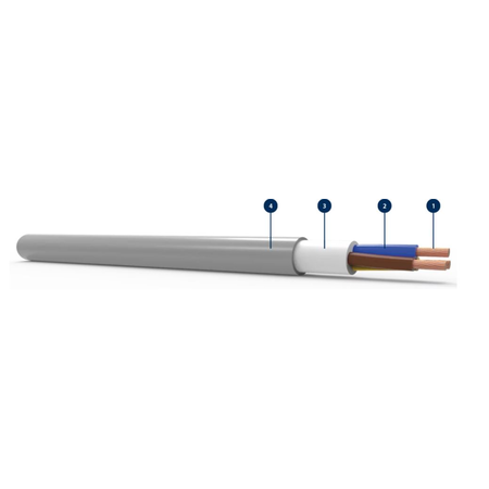 Cablu cupru flexibil 3x2.5 izolatie PVC, tip FG16OR16