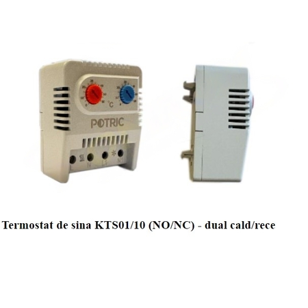 Termostat pentru incalzire / racire tablouri electrice 0-60 grade