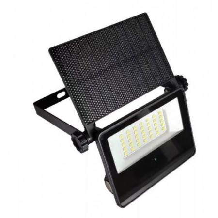 PROIECTOR CU LED SOLAR CU SENZOR 10W 6400K negru