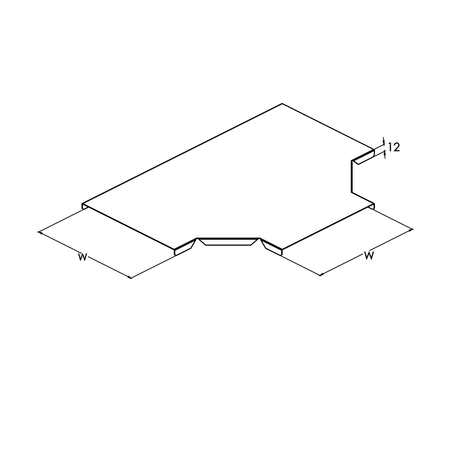 Capac pentru derivatie in T jgheaburi metalice 200 13 0.7