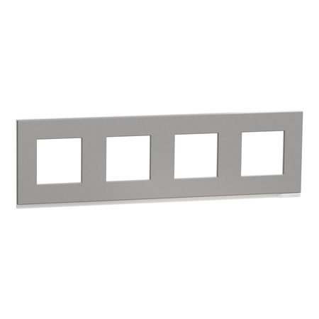 Placa ornament, Unica Pure, patru module, aluminiu