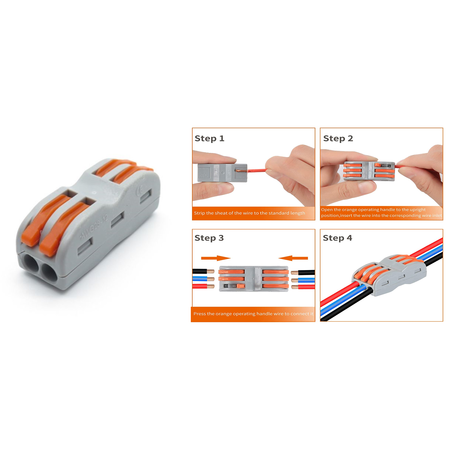 Conector doza 2poli/dublu pt MYF/FY