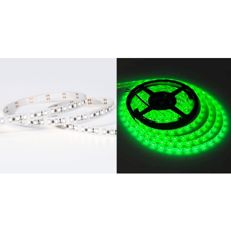 Banda led flexibila IP20 – 2835/8mm/120smd 12v/9,6w/verde/rola 10m (2x5m)