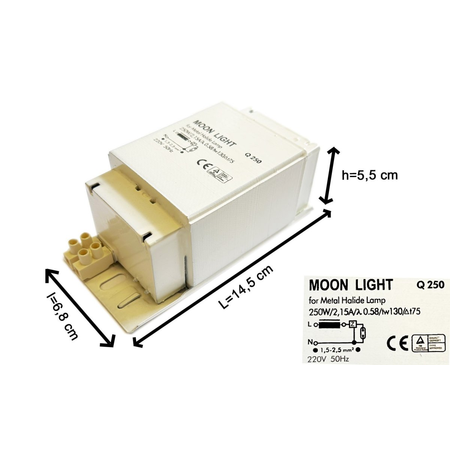 Droser electromagnetic Metal-Halide 250w