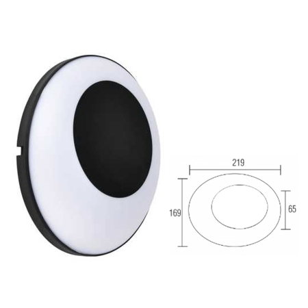 Hz 076-062-0024 Lampa gradina LED 24w/4200k/IP65 – Clement 24negru