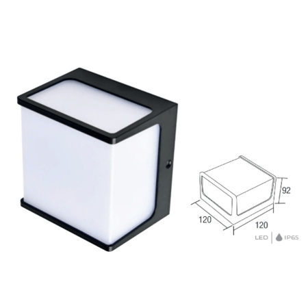 Hz 076-068-0008 Lampa gradina LED 8w/4200k/IP65 – Cube 8