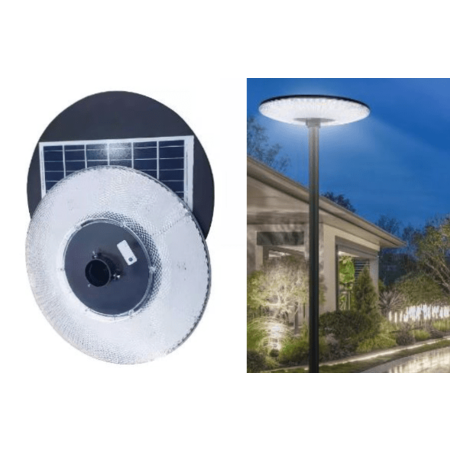 Lampa solara led UFO 200w/6400k/360grade (montaj cap stalp)