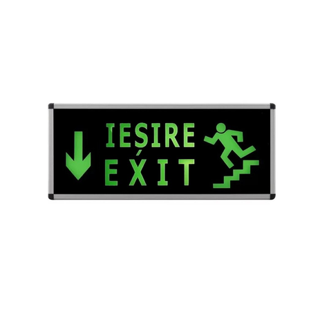 LAMPA tip EXIT / IESIRE LED – 1fata (scara jos) – permanenta