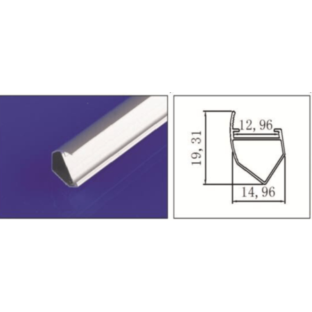 Profil colt pentru banda LED YF-101A / aluminiu / 1m