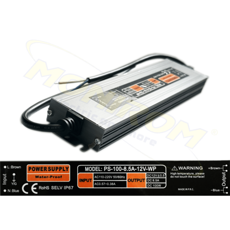 Sursa alimentare banda LED IP67 – 12v/ 8,5A/100w