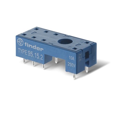 Socluri pentru relee din seria 40/41/43 - Clema de reținere metalica, pentru releele 40.51, 40.52, 40.61, 44.52, 44.62 - Soclu implantabil (PCB)