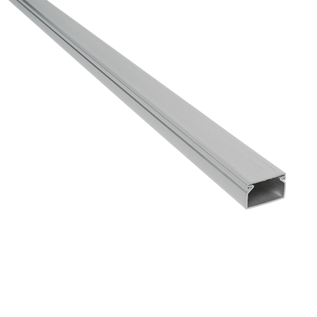 2m. 25x16 PLASTIC CABLE TRUNKING CT2 GRAY