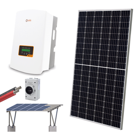 SET SISTEM SOLAR ON GRID 1P/5KW+ STRUCTURA MONTAJ CARPORT