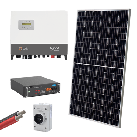 SISTEM SOLAR HIBRID 3P/10W 465W PANOURI CU BATERIE