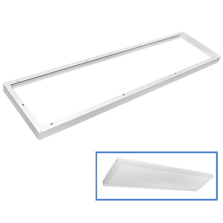 Rama pentru panel LED 120x30 Slim Line h 9mm nrama din aluminiu alba 1200x300x43mm (pentru slim line)