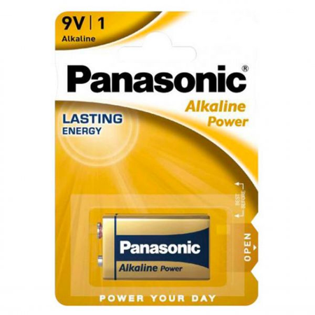 Baterie 9V 6LR61 6F22, Panasonic Bronze