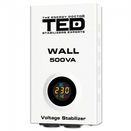 Stabilizator tensiune 500VA 300W AVR WALL, TED